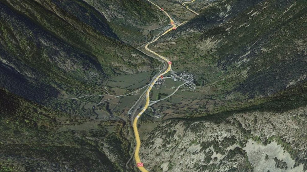 Punt del tall a l'RN-20 per l'accident d'un camió