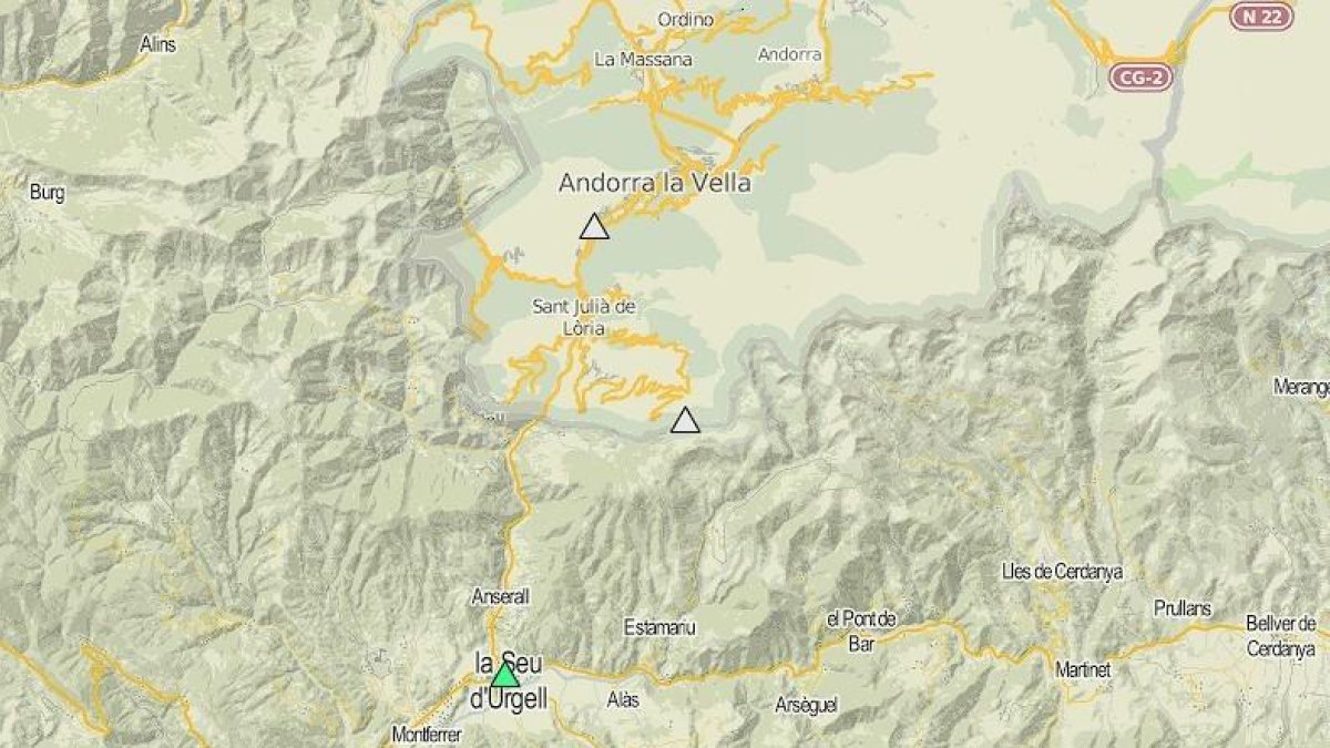 L'epicentre del sisme va ser a Montferrer.