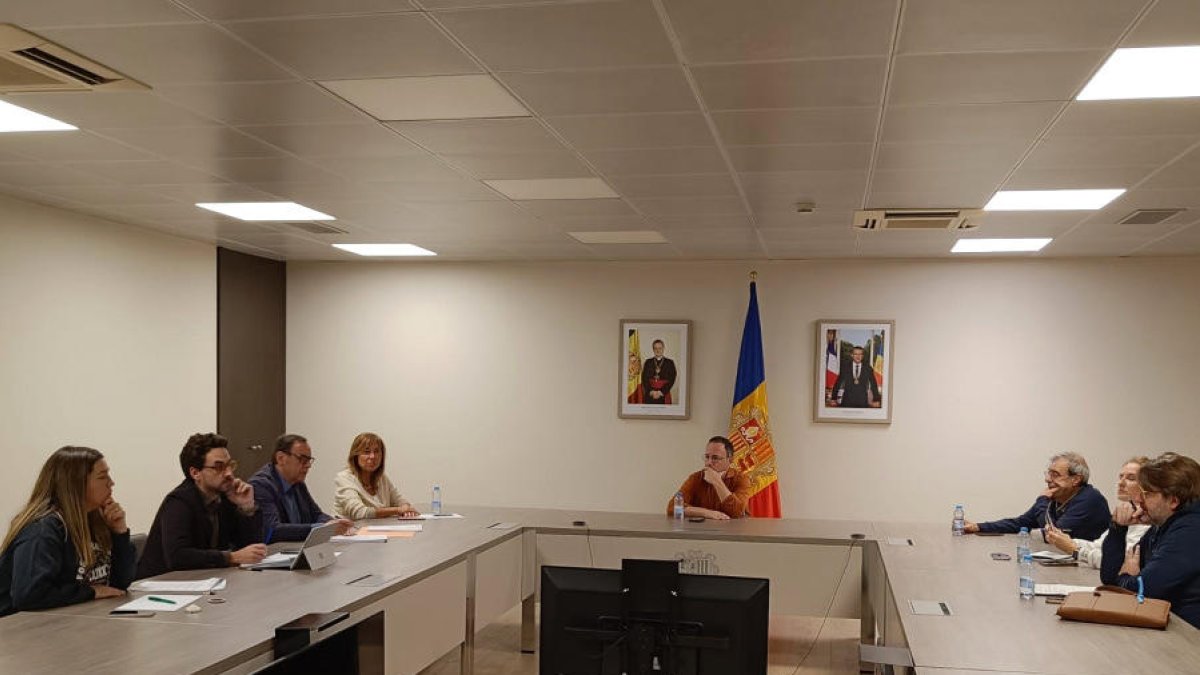 Espot amb Marsol, Jordana i Casal, ahir.