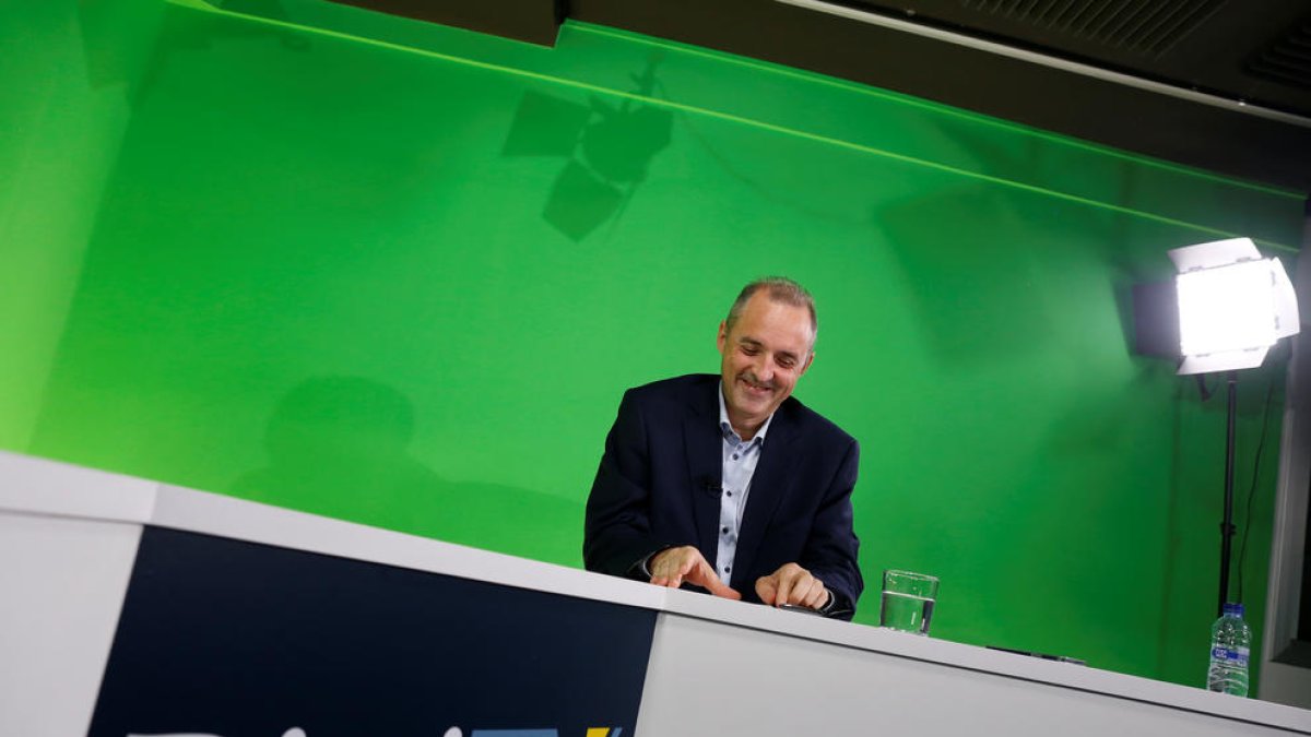 Jordi Nadal durant l'emissió del programa 'Parlem-ne'.