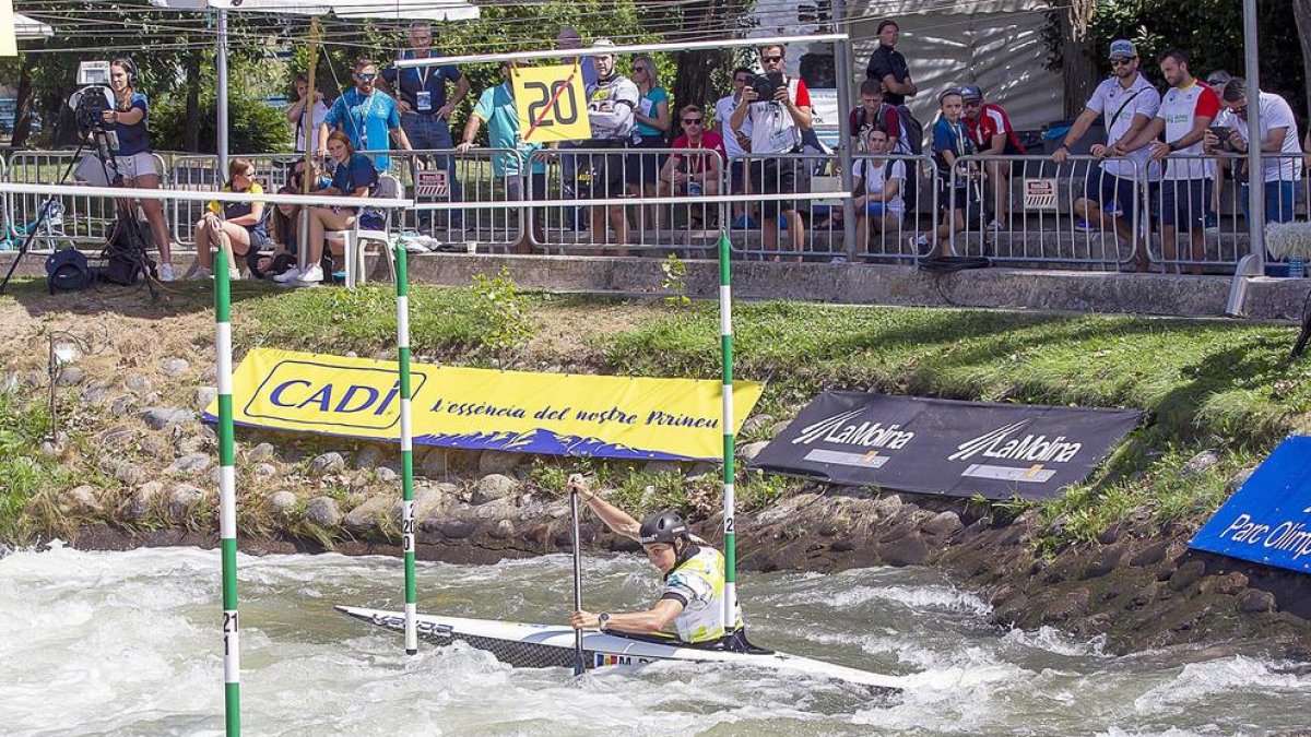 Mònica Doria, ahir durant la competició al Parc Olímpic del Segre.