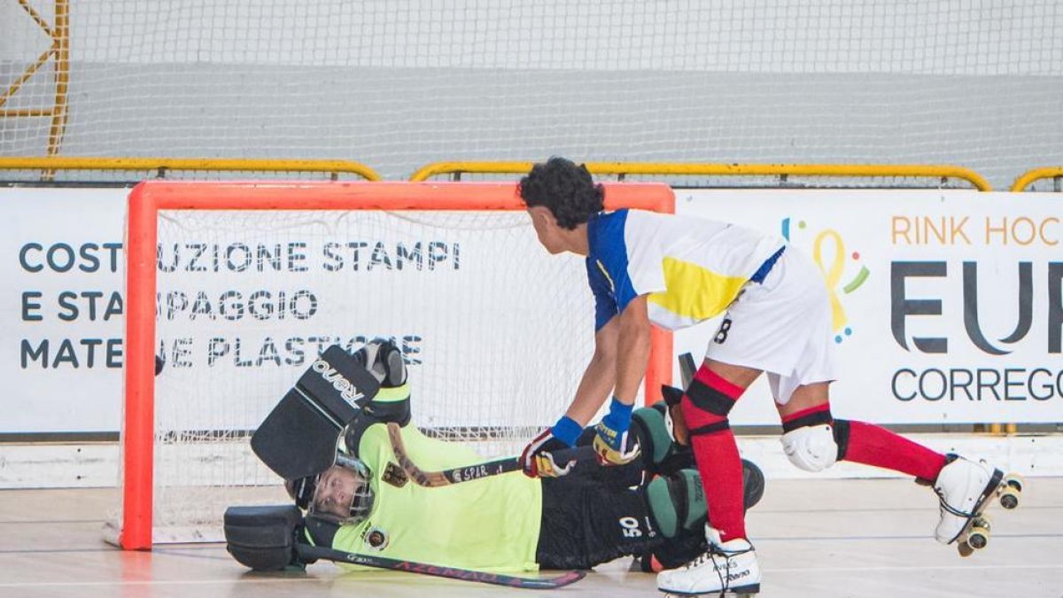 Un instant del partit d'ahir.