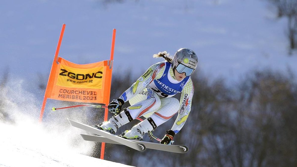 Cande Moreno, durant una competició.