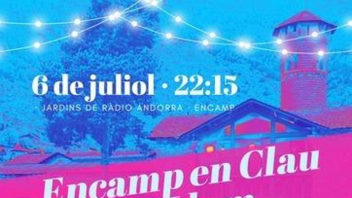 Cartell Encamp en Clau de Llum