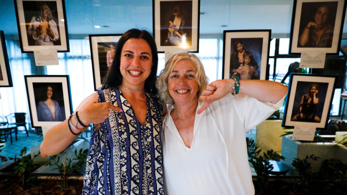 Sandra Herver i Àngela Pous.