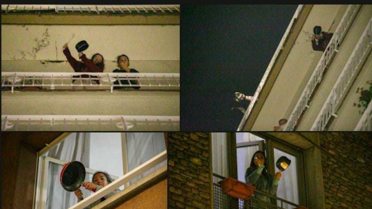 Veïns participant a la cassolada per l'habitatge convocada per DenunciAND