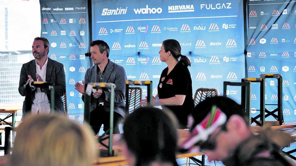 Presentació de l'Haute Route Pyrénées, ahir.