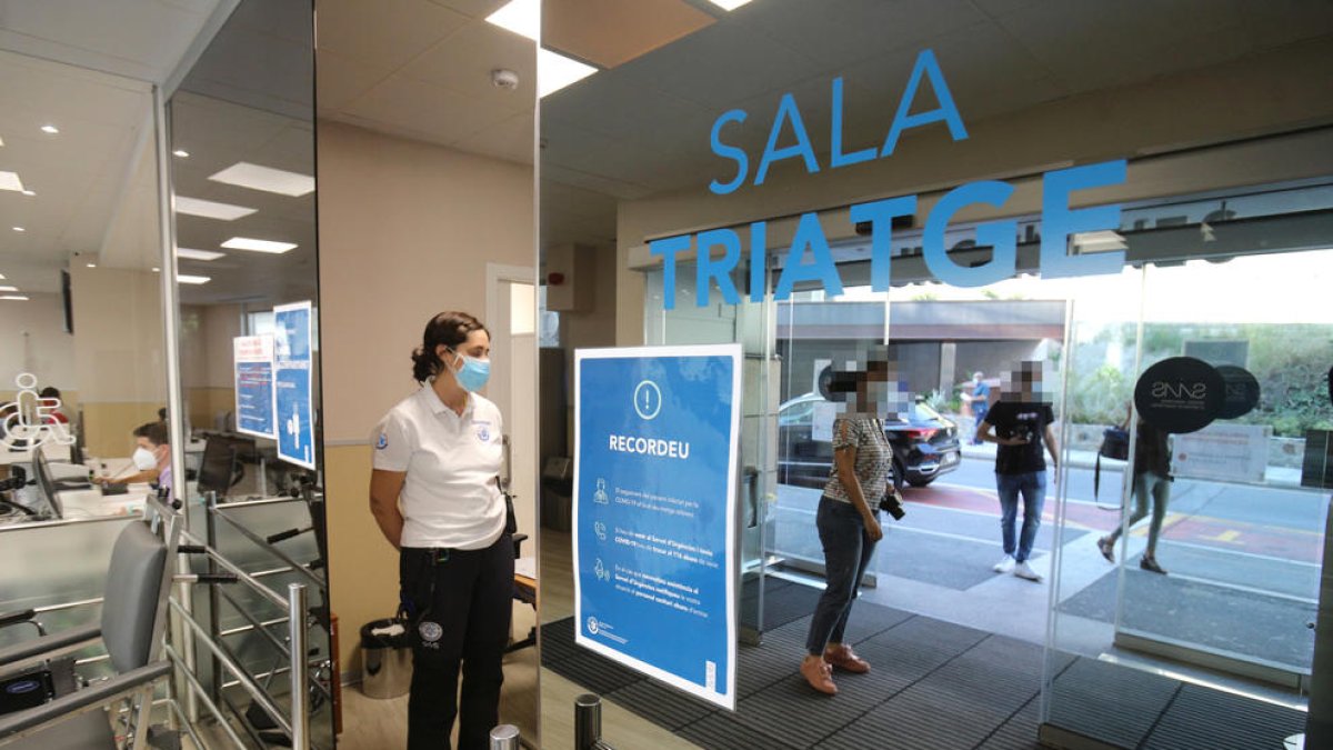 L'entrada de l'Hospital de Nostra Senyora de Meritxell