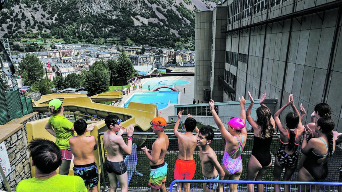 La nova atracció de la piscina dels Serradells