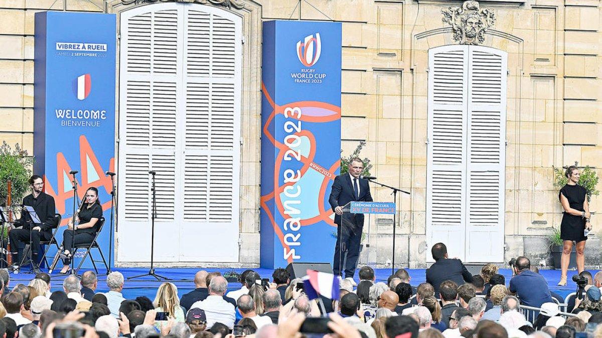 Rebuda a la selecció francesa.