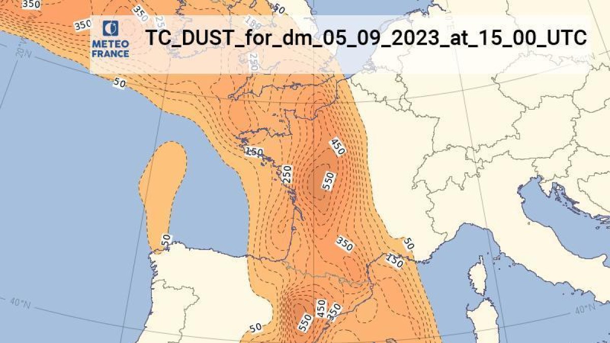 Mapa de pols en suspensió al Principat