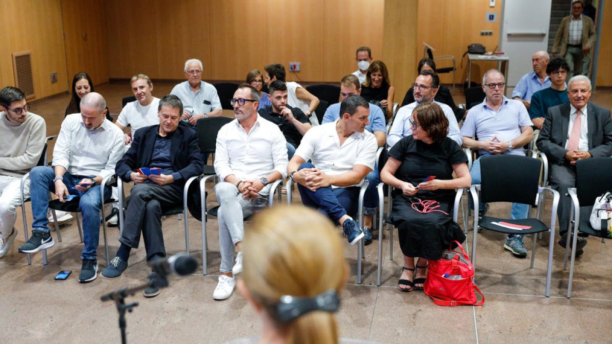 Els militants liberals, ahir al congrés.