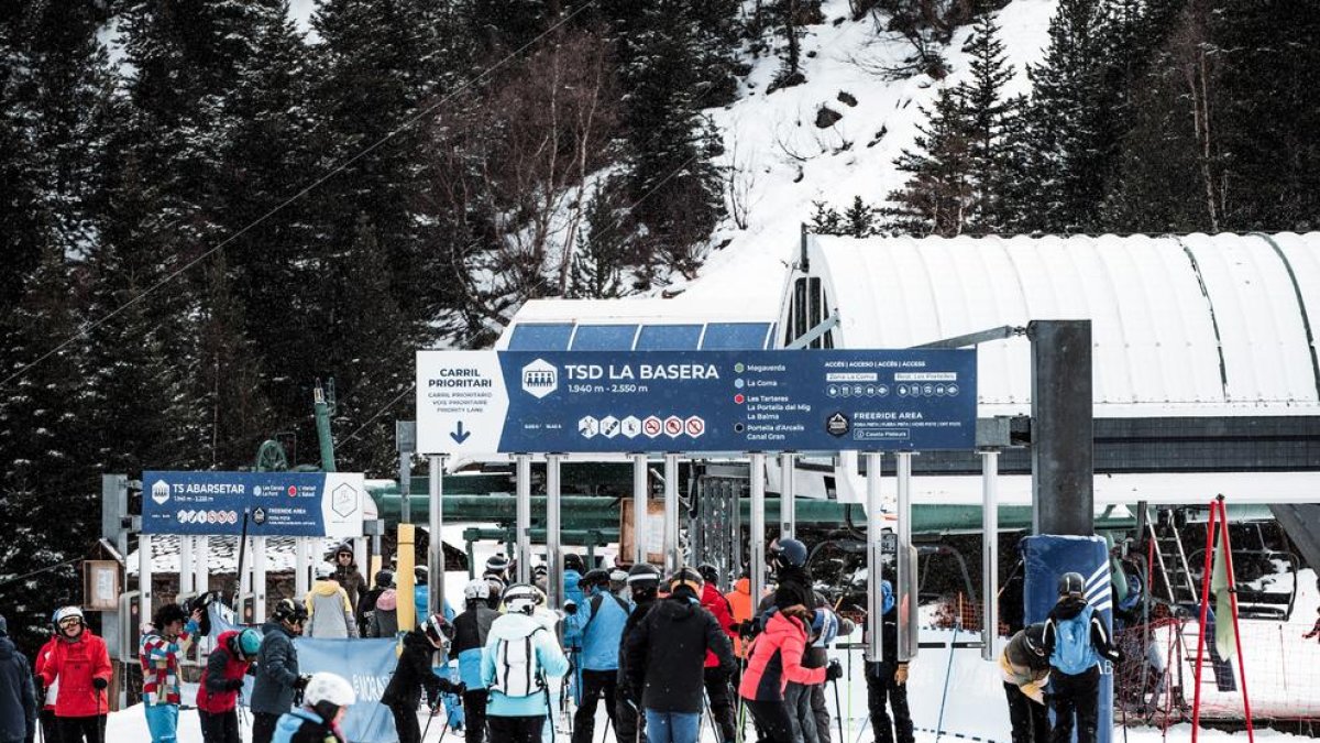 Esquiadors a Ordino Arcalís aquest Nadal