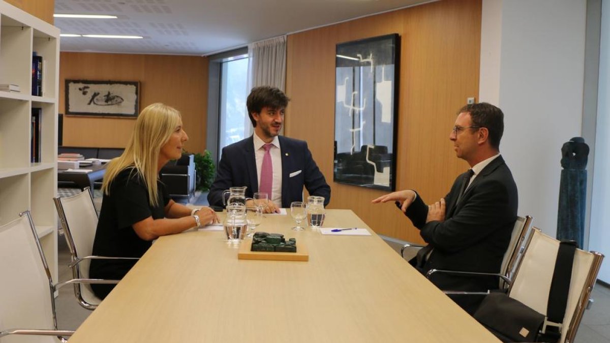 Visita de presentació de Robert Mauri amb els síndiccs