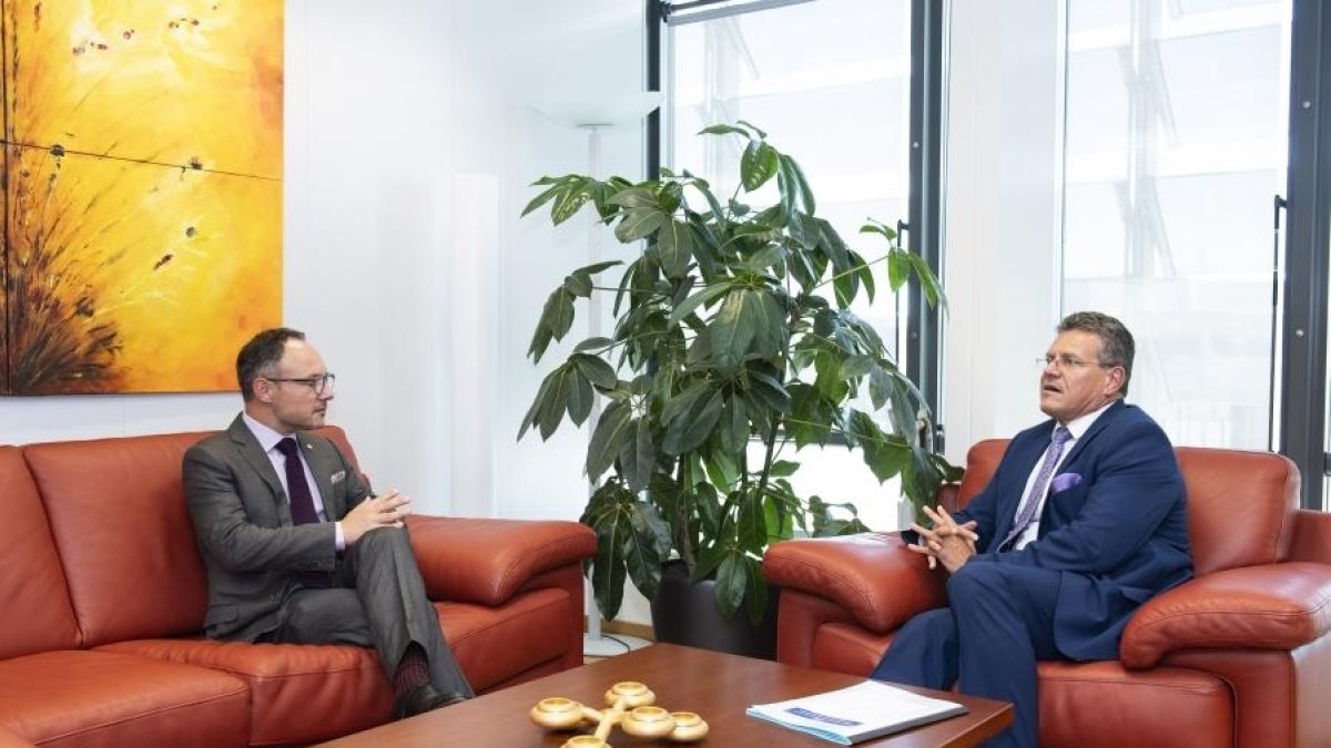 Reunió d'aquesta tarda del cap de Govern amb el vicepresident executiu de la Comissió Europea, Maroš Šefčovič