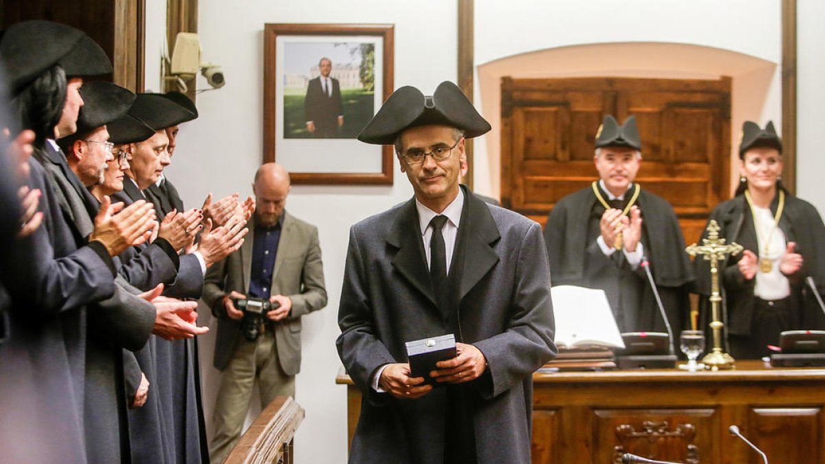 Toni Martí, en el jurament com a cap de Govern l'any 2015.