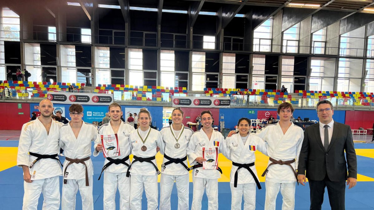 Els judokes del país.