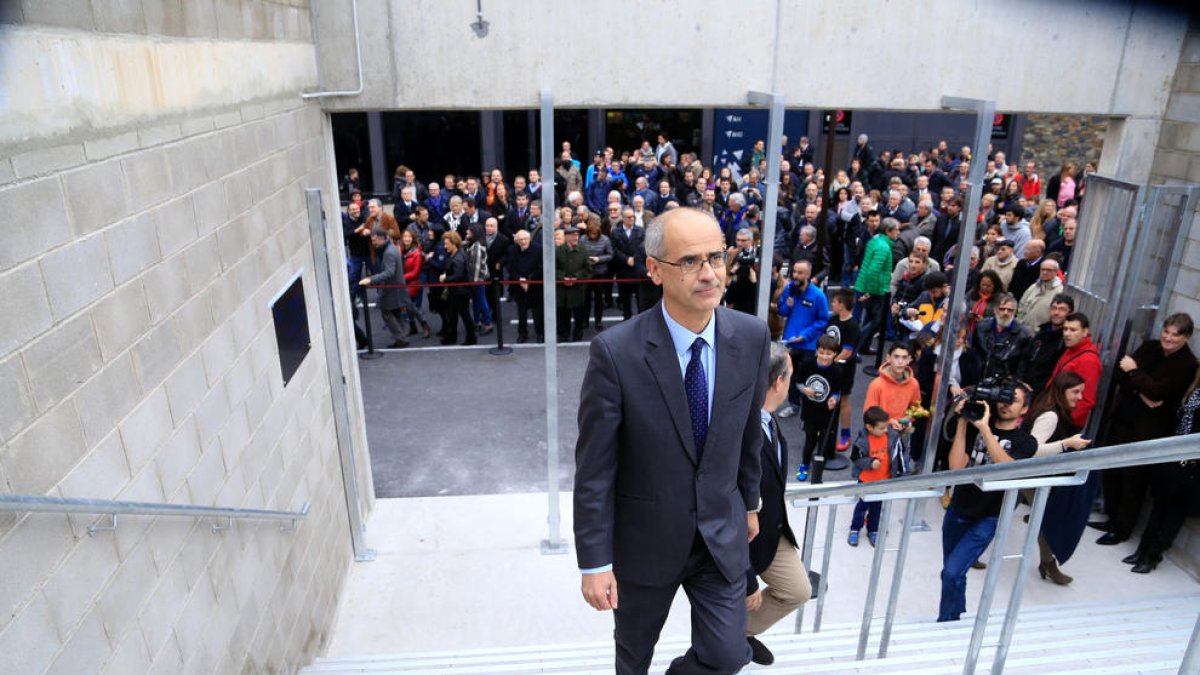 Toni Martí, en la inauguració de l'Estadi Nacional.