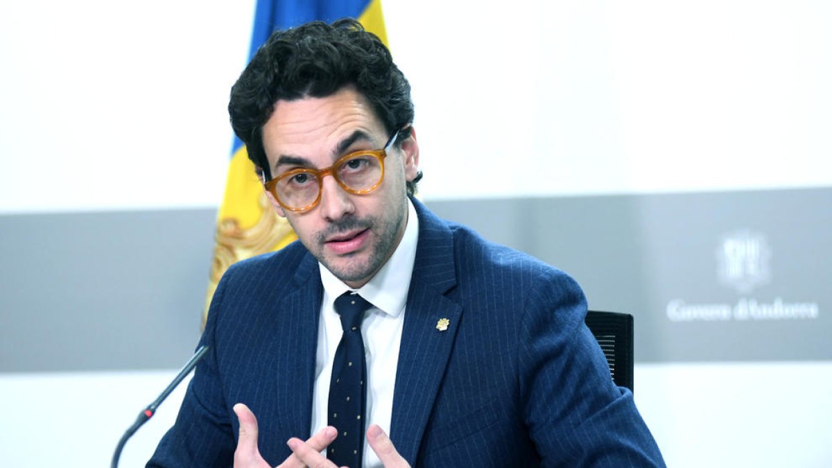 El portaveu del Govern, Guillem Casal, en roda de premsa.