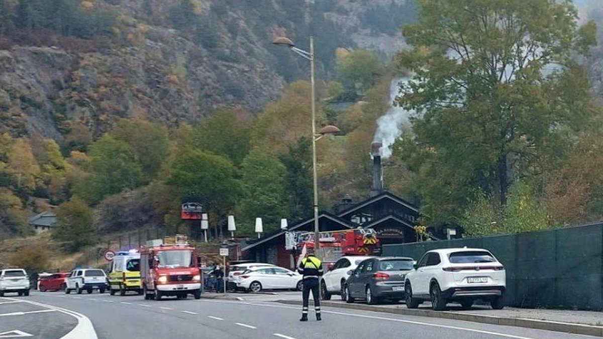 Incendi en un restaurant de Canillo