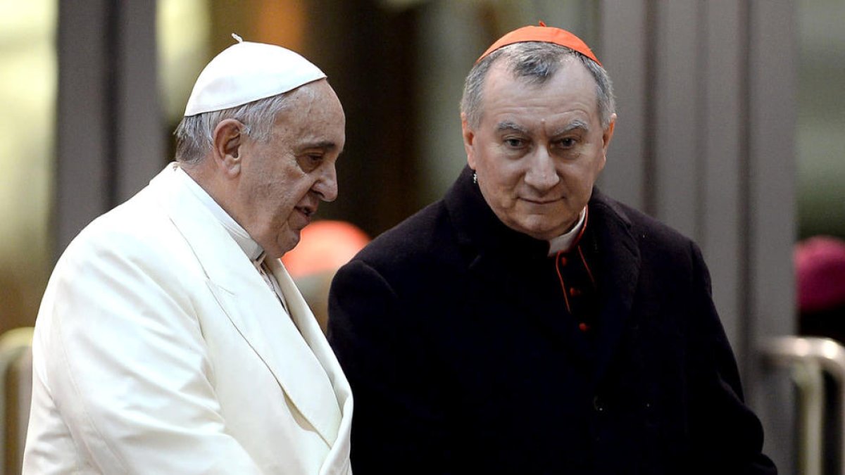 Pietro Parolin amb el Papa Francesc.