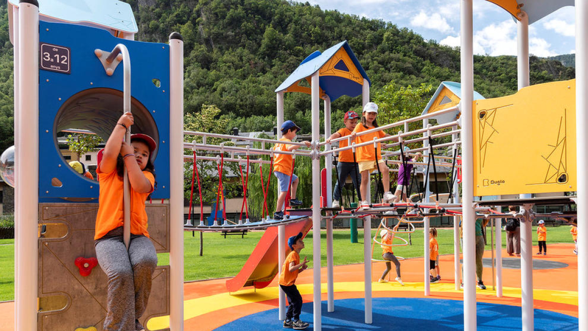 L'àrea de jocs del Parc Central.