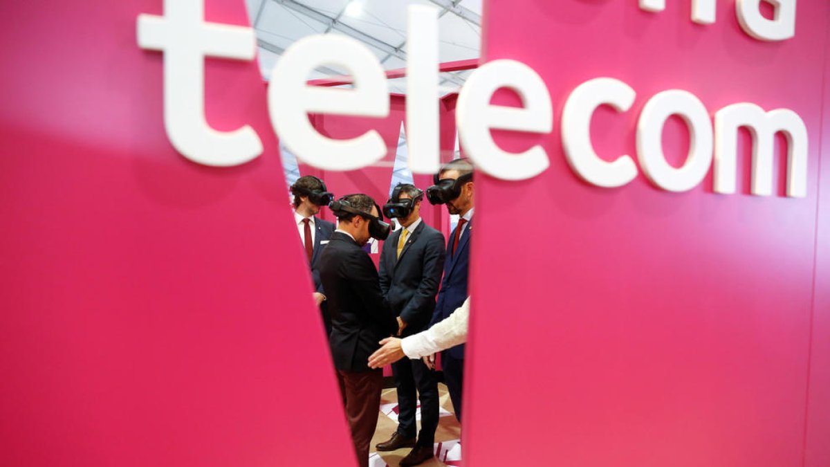 L'estand d'Andorra Telecom a la darrera Fira d'Andorra la Vella.