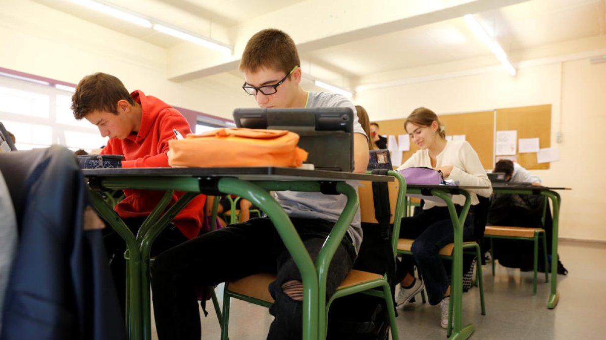 Una aula del sistema educatiu andorrà.