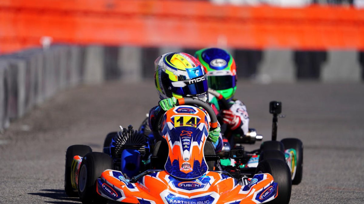 Cachafeiro, durant la cursa.