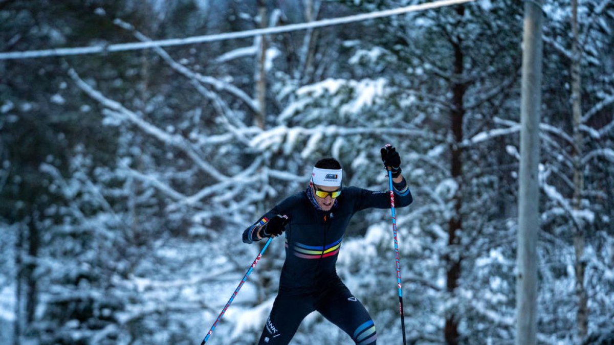 Irineu Esteve, en un dels entrenaments.