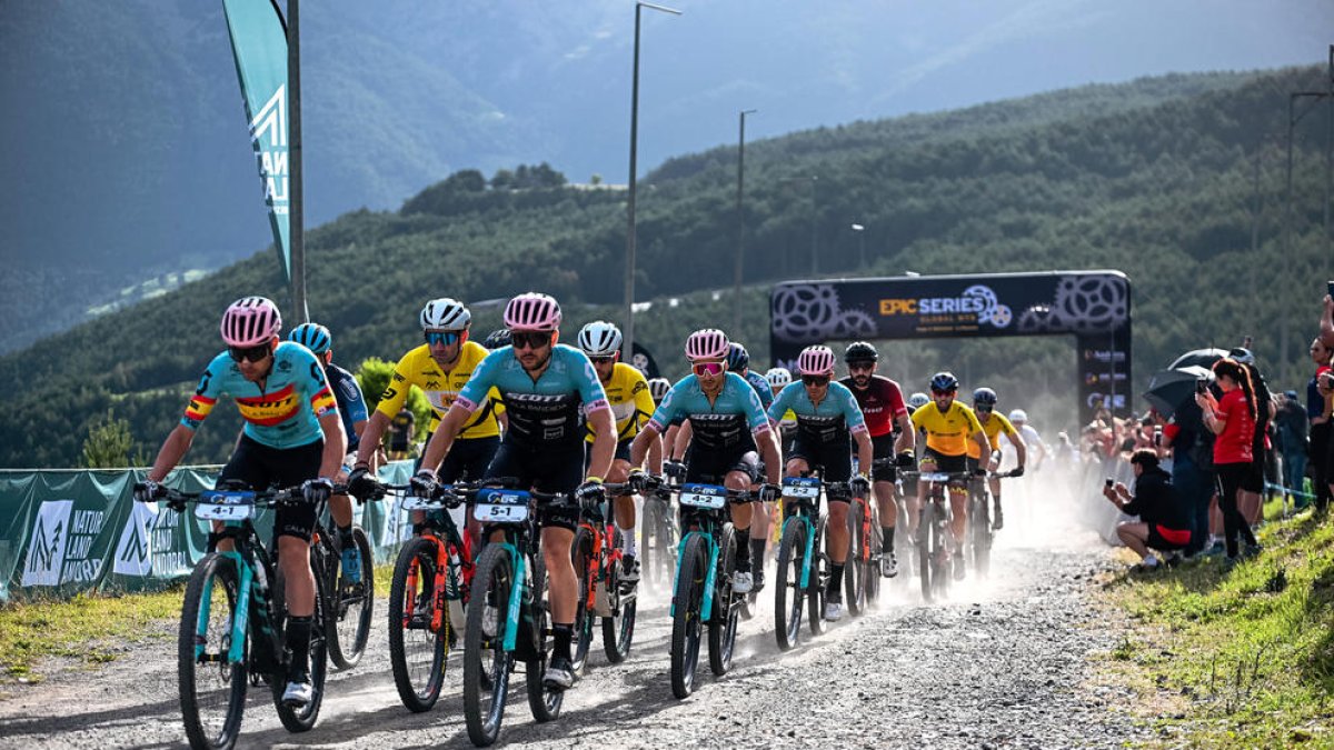 Un moment de la prova d'ahir, disputada entre Sant Julià de Lòria i la Massana.