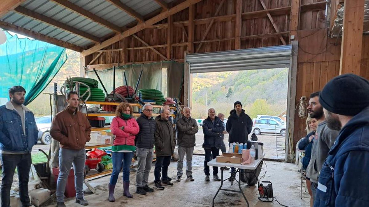Visita del comú de Canillo a les explotacions ramaderes.