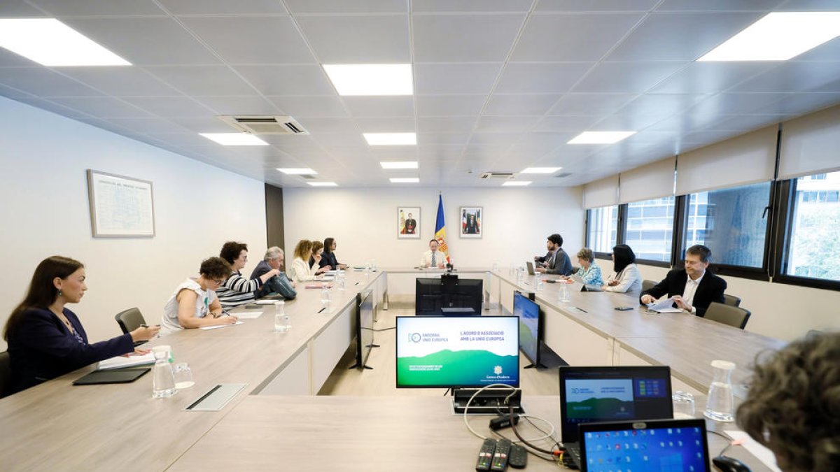 La reunió pel pacte d'Estat de dimecres passat.