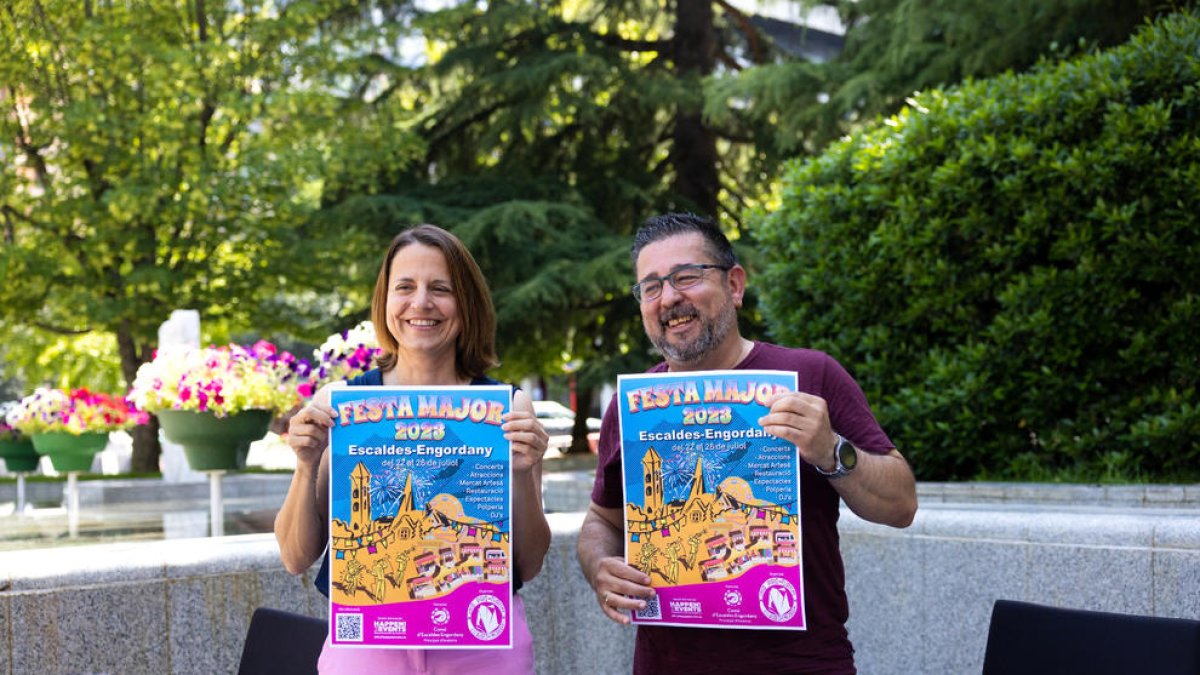 Presentació del programa de la festa major d'Escaldes-Engordany, ahir.