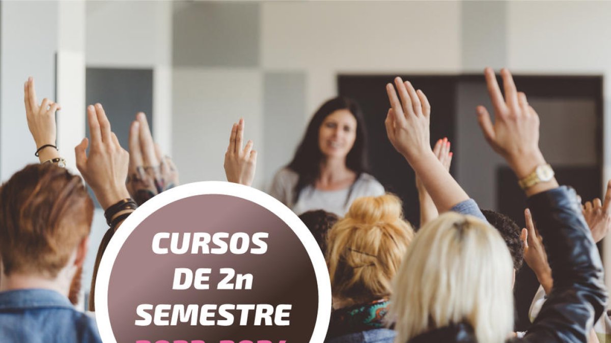 Cartell de l'obertura de les inscripcions del curs per obtenir el graduat de segona ensenyança.