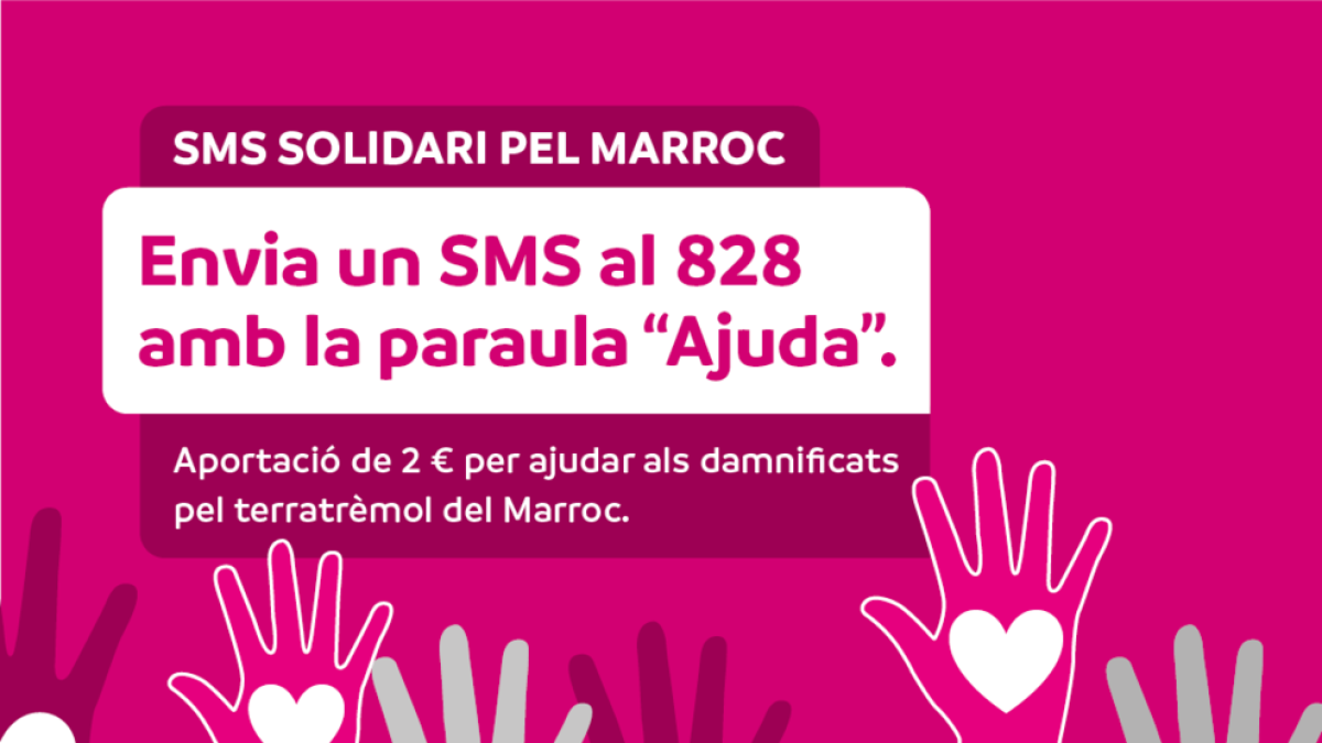 Activació d'accions per ajudar als damnificats del terratrèmol del Marroc