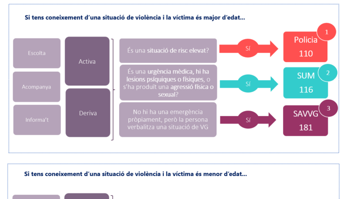 Resum del protocol d'actuació en punts liles no professionalitzats