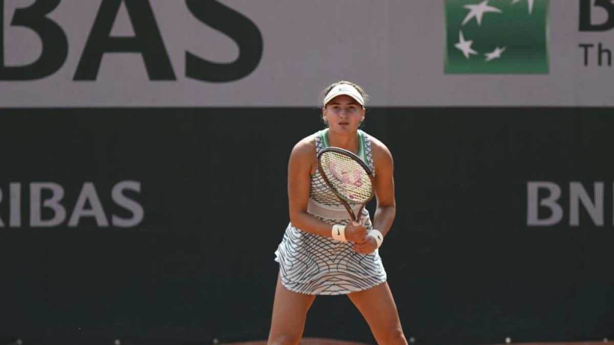 Jiménez Kasintseva, en un duel anterior.