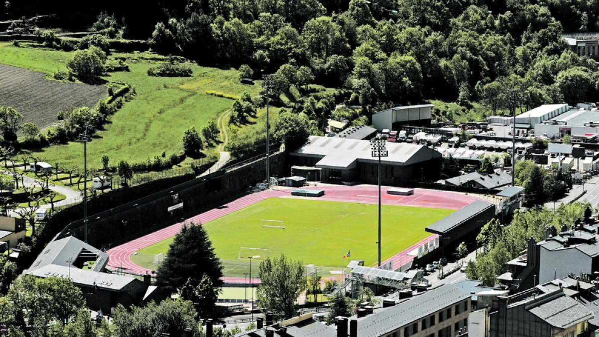 Vista general de l'Estadi Comunal.