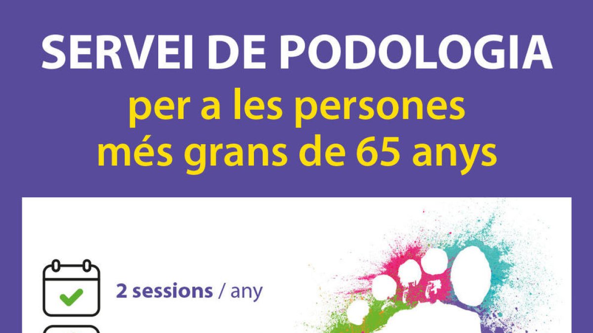 El servei de podologia per a gent gran arriba al Pas