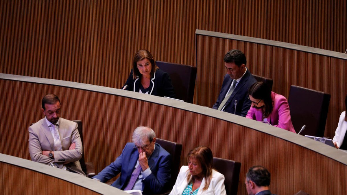 El cap de Govern i sis dels ministres.