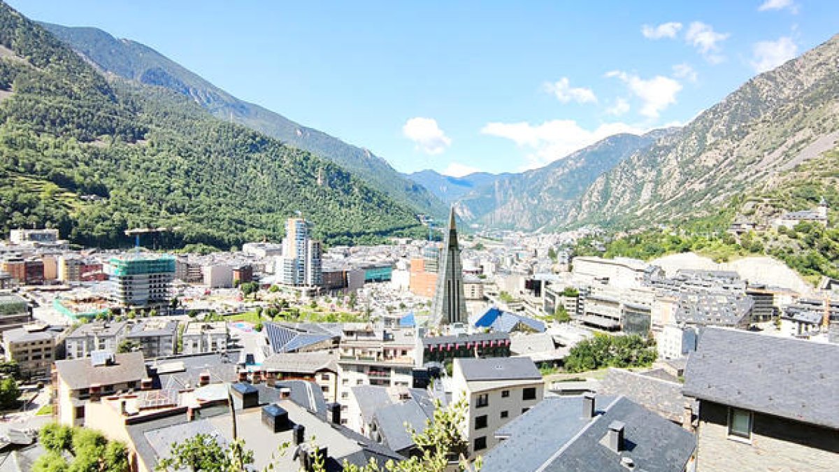 Imatge del centre d'Escaldes-Engordany.