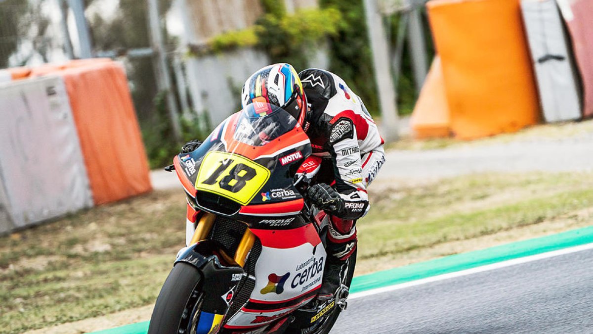 Xavi Cardelús durant la qualificació d'ahir.