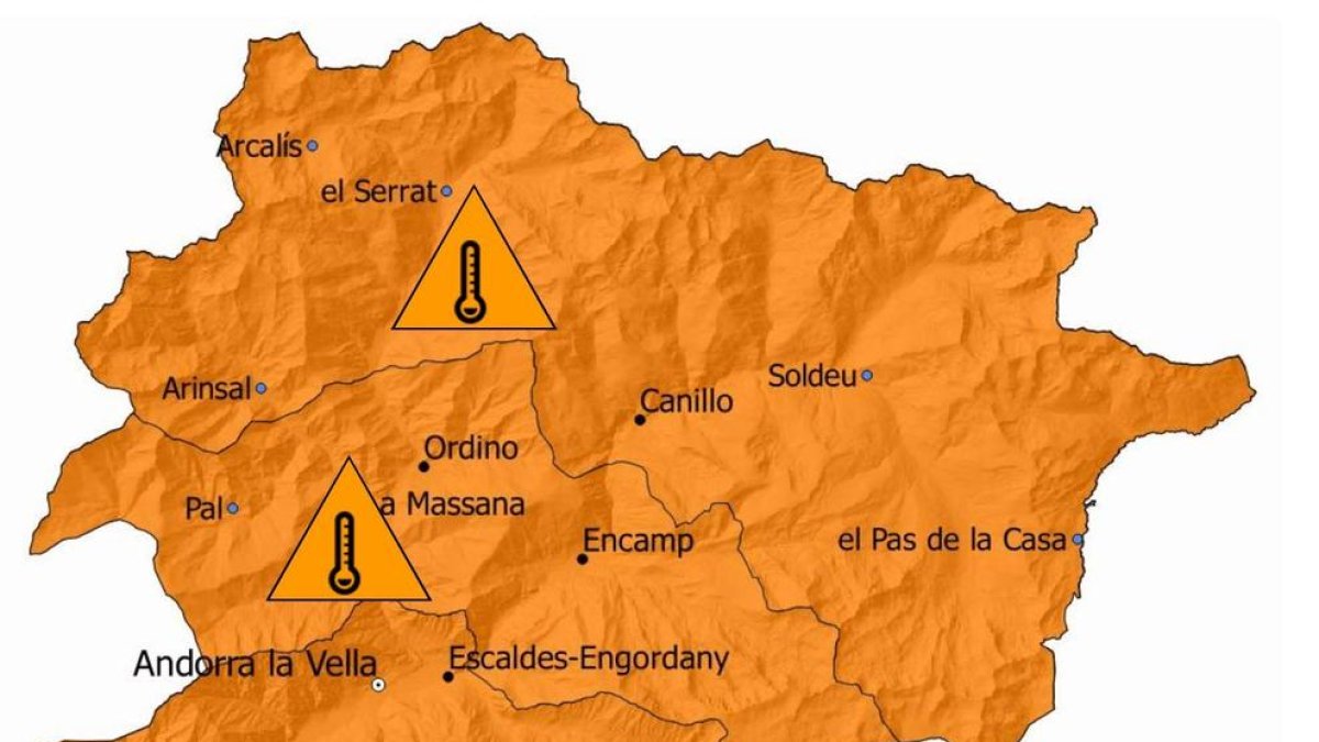 Alerta taronja per temperatures de fins a 38 graus.