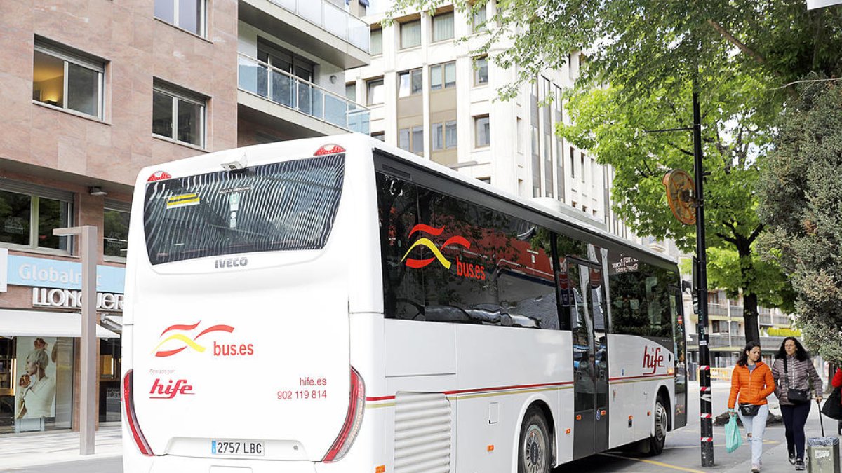 Un dels autobusos d'Hife.
