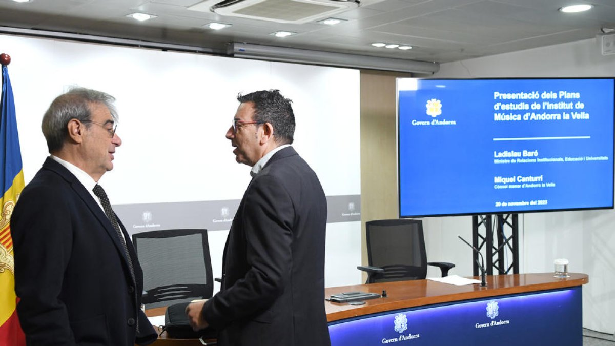 Presentació dels plans d'estudis de l'Institut de Música d'Andorra la Vella