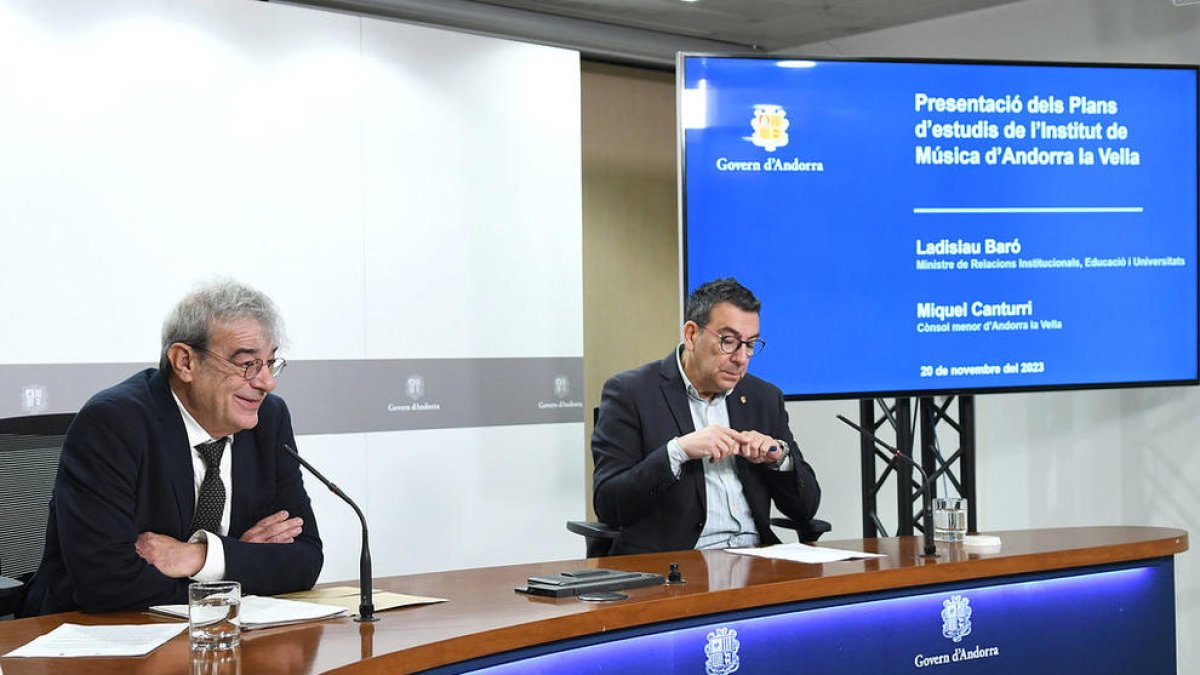 Presentació dels plans d'estudis de l'Institut de Música.