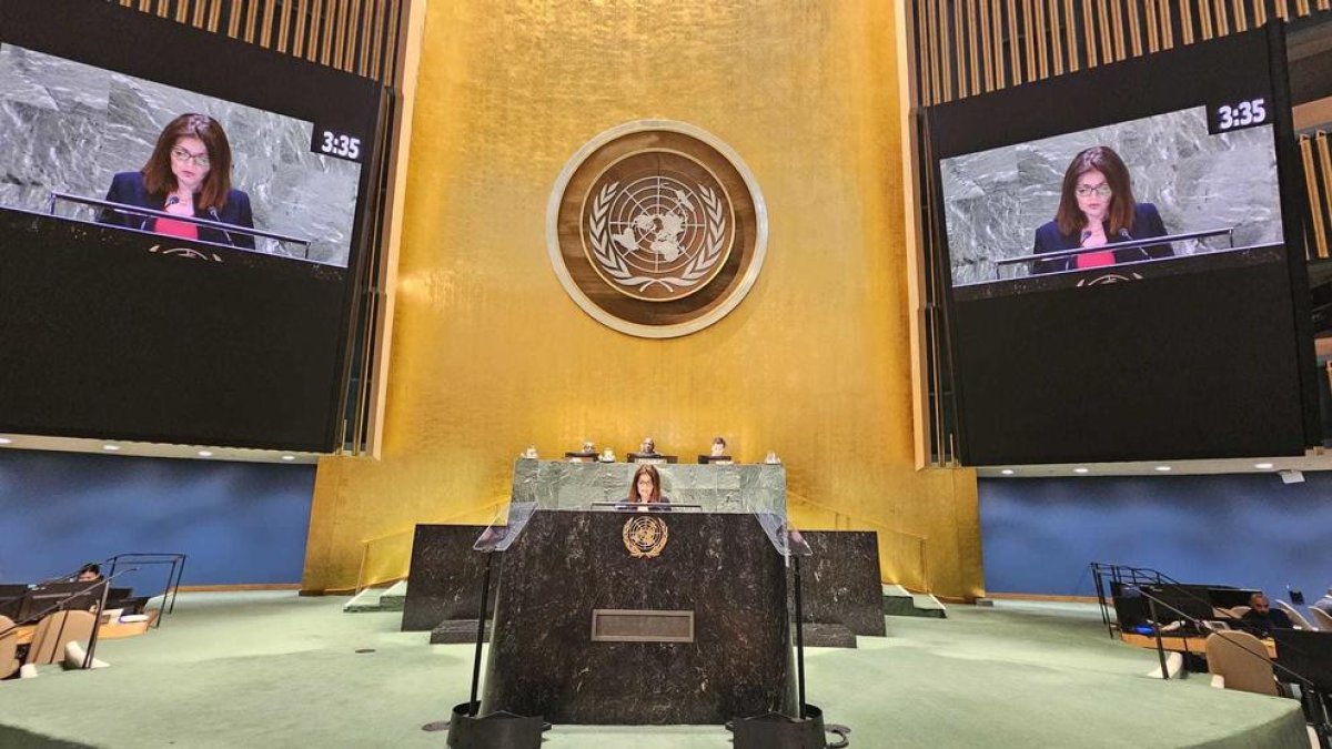 La ministra d'Afers Exteriors, Imma Tor, al Fòrum Polític d'Alt Nivell del Consell Econòmic i Social de les Nacions Unides