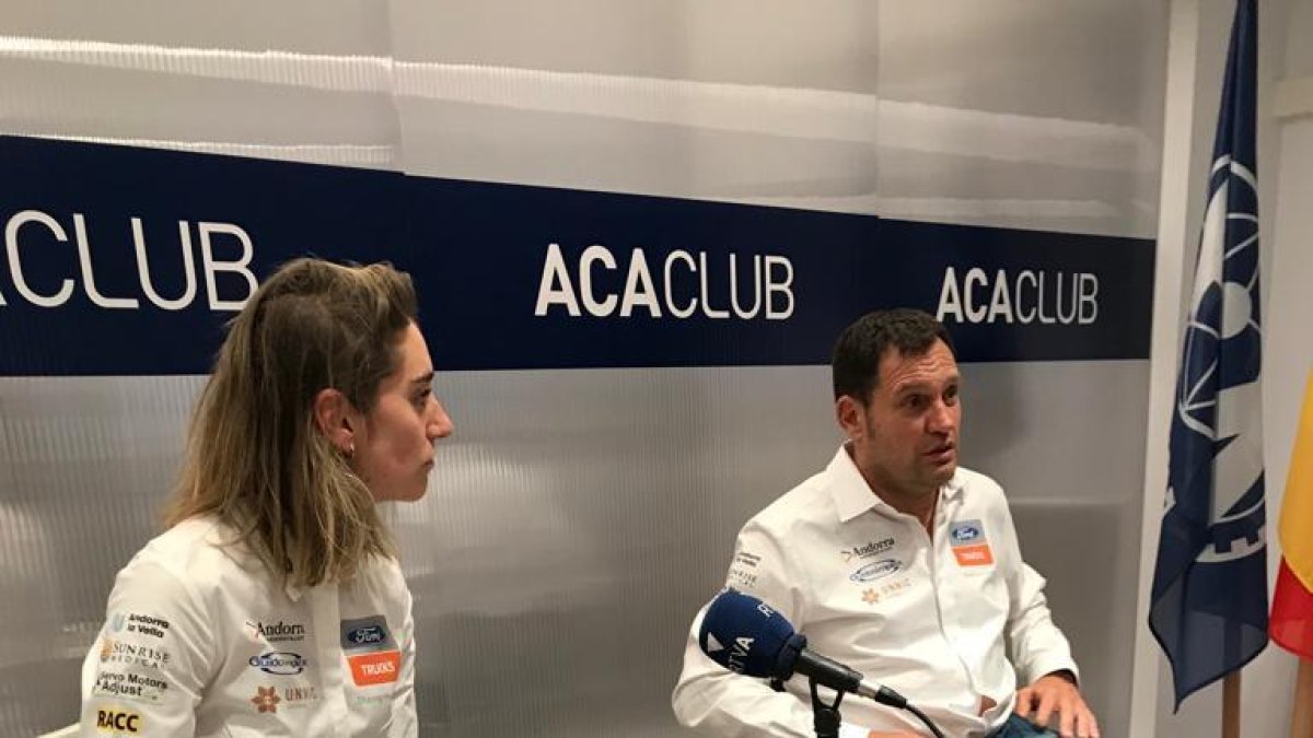 Presentació Dakar Albert Llovera i Margot Llobera