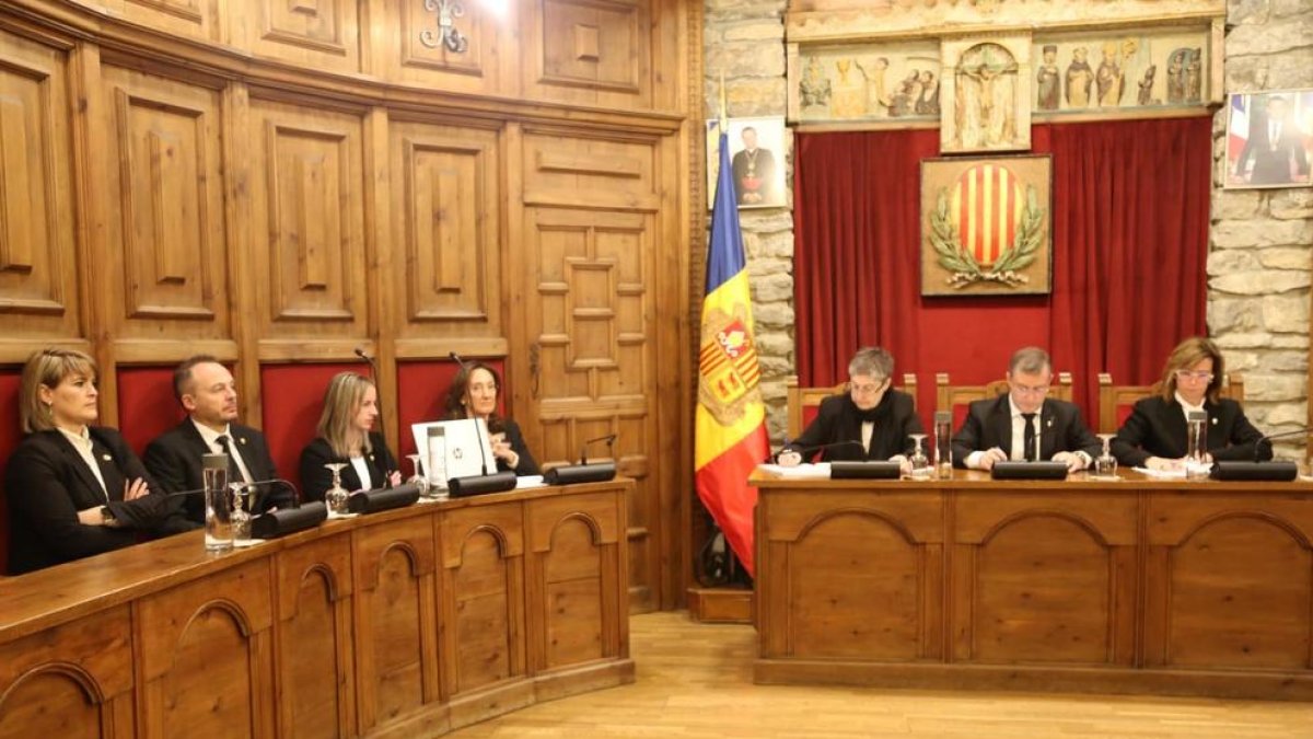 El comú de Sant Julià en la sessió celebrada aquest matí